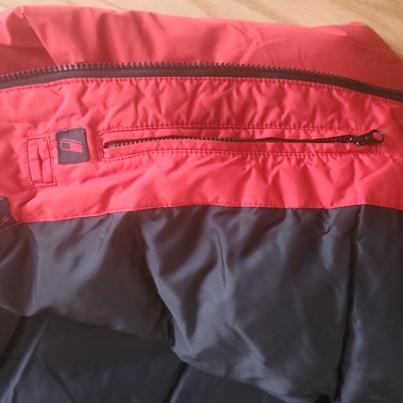 Old Navy Puffer jacket Orange Black long sleeves Large - Picture 6 of 17